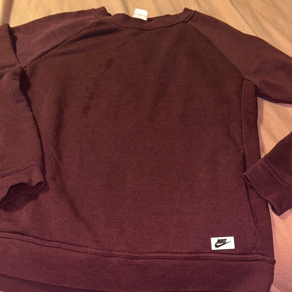 Nike women’s Dark Maroon Crewneck Sweater